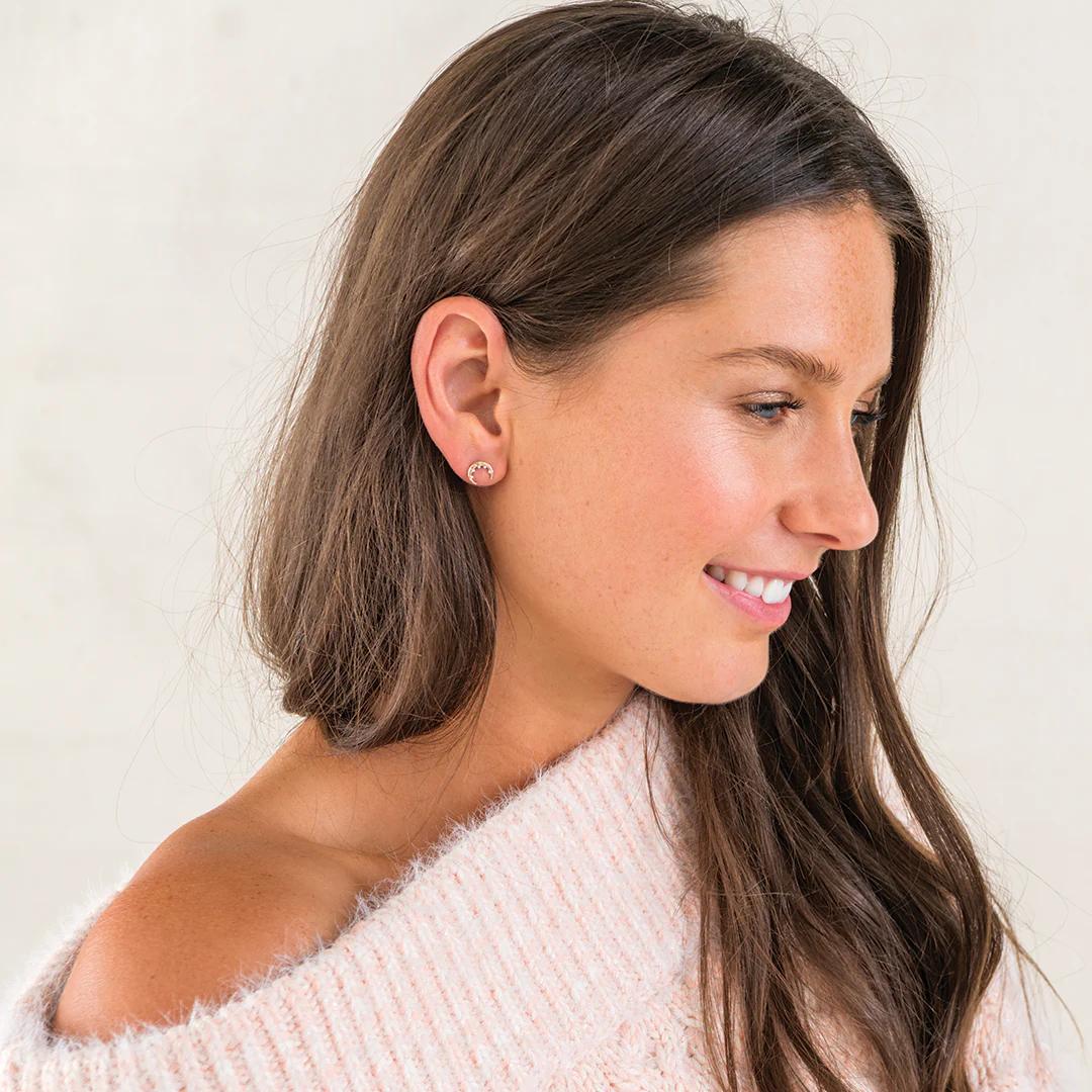 Boho Goddess Moon Stud Earrings -NEW - Image 3