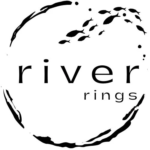 Walnut Herringbone River Ring - UNISEX! New - Image 9