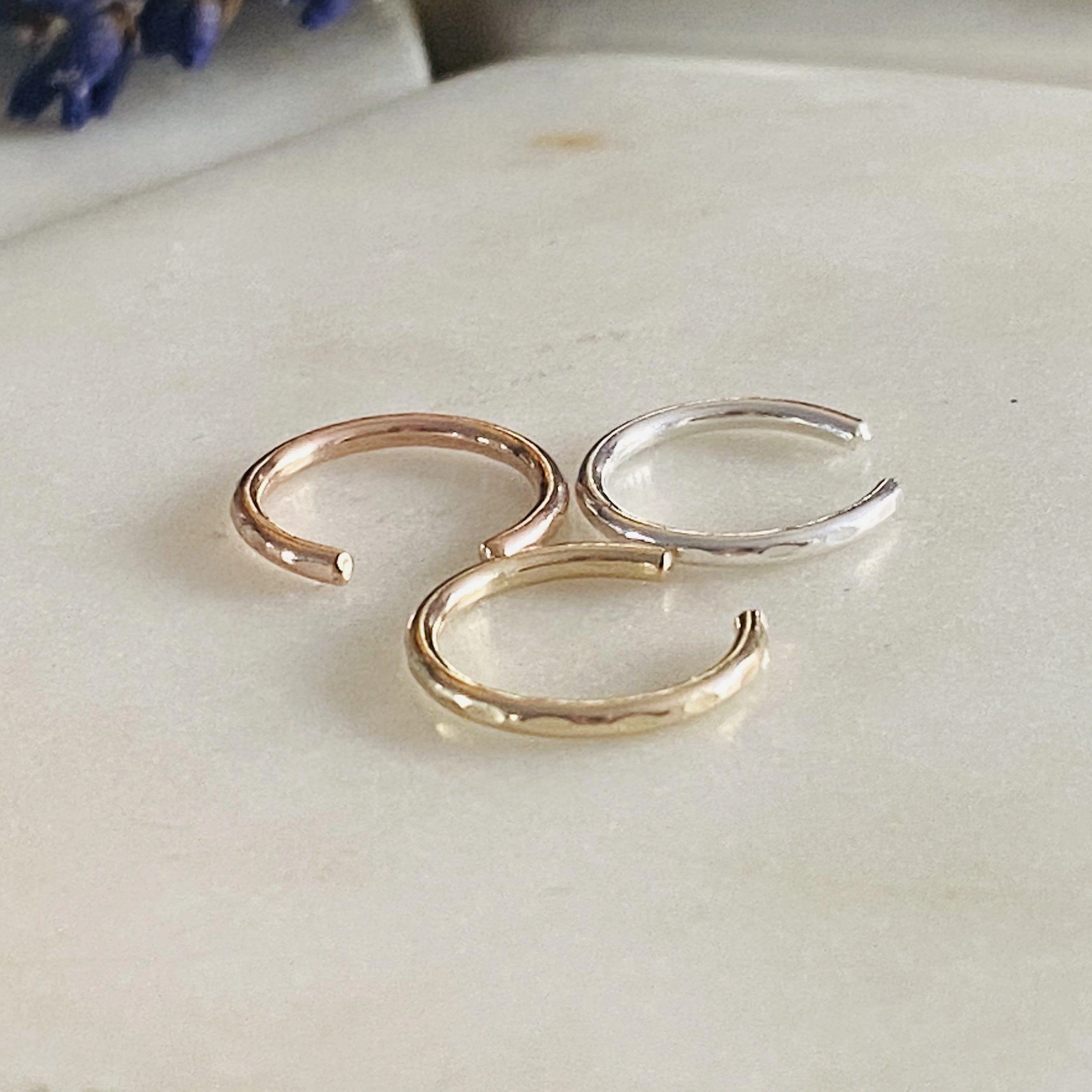 Dainty 14K Filled Yellow Gold Ear Cuff - Image 4