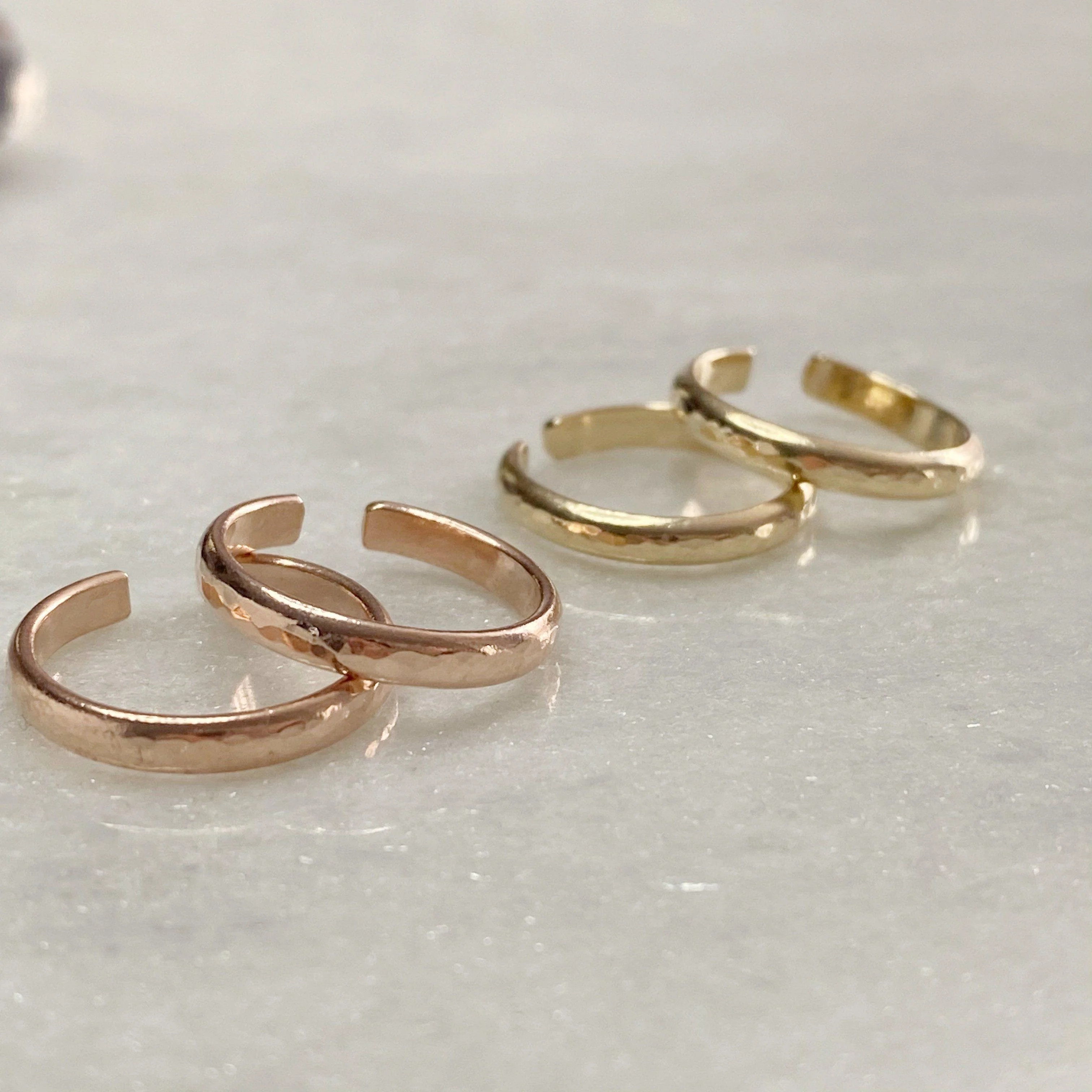 14K Filled Rose Gold Toe Ring - Image 7